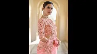 Fascination Peach Color Organza With Heavy Work Base Saree