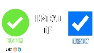 Custom Checkbox only HTML & CSS || Checkbox effect without JS