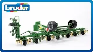 Bruder Toys Krone Trailed Rotary Tedder with Seperate Running Gear KWT 8.82 #02224