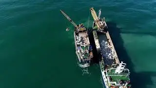 Marina Palmense Zeta srl lavori per la trasformazione delle scogliere.