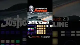 Vintage Horror Sampling Tutorial: JUSTICE STYLE BASSLINE #tutorial #beatmaking #sampling #maschine