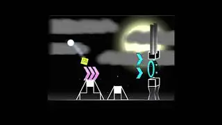 Cloudy Night Sky (Easy Demon) #fpyシviral #geometrydash #geometrydashchallenge #scratch #scratchers