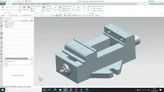 machine vice assembly in UGNX |
