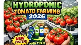 Hydroponic Tomato Farming 2025 | New Smart System | High Yield Modern Cultivation