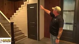 Barn Transformation: Open Concept, Rough Cut Pine Walls, Sliding Doors, Rustic Staircase & Bathroom