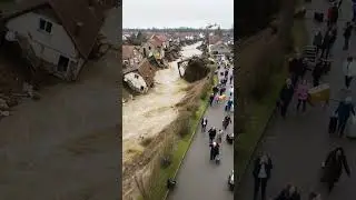Huge Flash Floods In A city ! Caught On Camara 2025  #flooding #storm #flood #rain  #flashflood