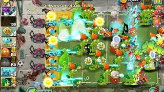 Celebratory Carousel Crash Level 51 - 60 | Plants Vs Zombies 2 AltverZ Endless Zone 