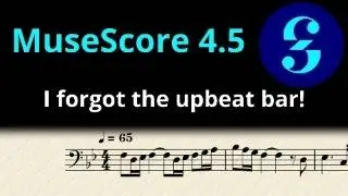 MuseScore Quick Tips | Adding pickup measure