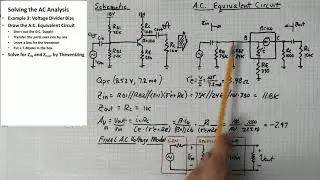 AC Analysis Example Voltage Divider Bias
