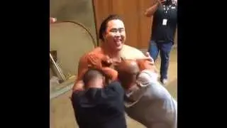 2 UFC fighters vs 1 japanese sumo wrestler
