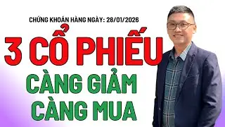Chứng khoán hôm nay | Nhận định thị trường: 3 SIÊU CỔ CÀNG GIẢM CÀNG MUA, TOP CỔ PHIẾU CHỈNH LÀ MÚC