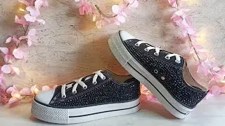 Como Aplicar Cristales  a Tenis. DIY