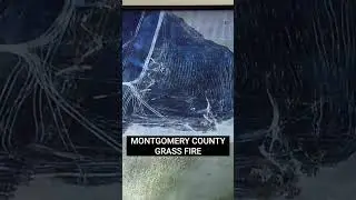 Montgomery County grass fire burns close to structures as more counties issue burn bans.