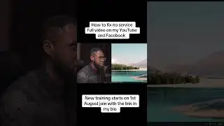 How to fix no service Full video on the my page #zebroon