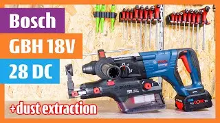 Bosch GBH 18V-28 DC KickBack Control CORDLESS ROTARY HAMMER DUST EXTRACTION adapter Bosch GDE 28 D