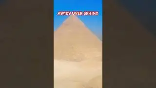 Flying over pyramids. #aviation #avgeek #aviationlovers #egypt #pyramids #sphinx #helicopter
