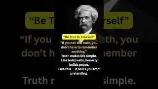 Mark Twain Motivation on Honesty & Peace#quotes