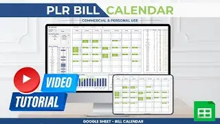 PLR Bill Calendar Tutorial | How to Use & Sell This Digital Product for Passive Income