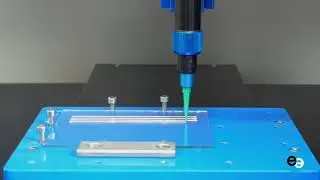 Dispensing tests: preeflow eco-PEN and electrically conductive materials from ROARTIS