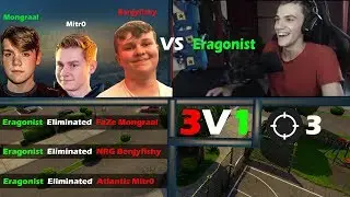 THE *BEST* TRIO VS ERAGONIST (FaZe Mongraal, NRG Benjyfishy, Atlantis Mitr0) |3V1| Fortnite