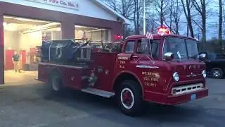 (Community Fire Company #3) Mt Bethel Fire Company #1 1962 Ford Hahn Idling
