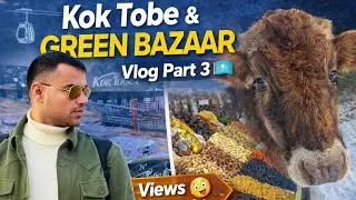 Almaty Travel Vlog Part 3 🇰🇿 | Kok Tobe Hill & Green Bazaar | Things to Do in Almaty