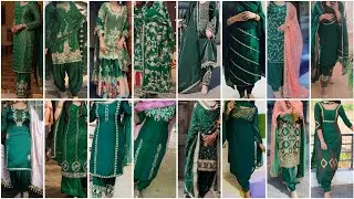 Shaandaar aur Stylish Look ke liye best Dark Green colour Punjabi Suit Design Ideas for Girls 2025