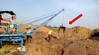 Well mud cleaning machine working || How to clean well mud #farming #tractor #vishalchouksey