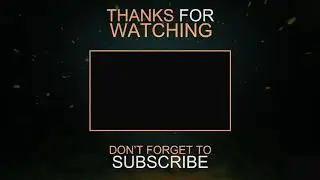 Best Outro Template || Thanks for Watching 2D Outro Template