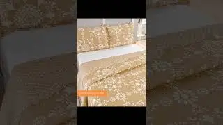 Kit Cobre Leito Colcha King Bouti 3 Pe&ccedil;as Dupla Face Estampada Porta Travesseiro Aba Americana