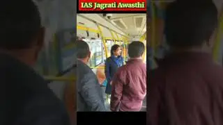 City bus inspection by IAS Jagrati Awasthi 🦾🦾✌️✌️💯.