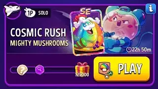 Cosmic rush mighty mushrooms 125000 solo challenge match masters 