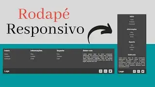 Rodapé (Footer) Responsivo - HTML e CSS | Aprenda aqui