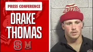 Drake Thomas' press conference after NC State's Mayo Bowl loss to Maryland I Wolfpack Football