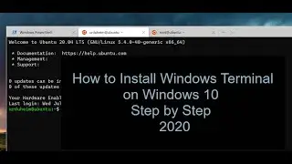 How to Install Windows Terminal on windows 10 in hindi Urdu Part 1/3