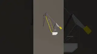 Level Luffing Crane (Horse-head jibs) (Mechanical Movement Part 129) #mechanism #animation