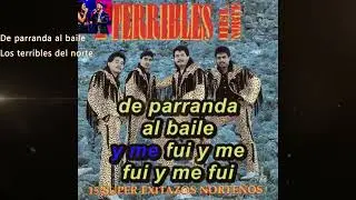 Karaoke 🎤 De Parranda al Baile ♪ Los Terribles ♪ Pista