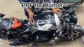 Hunter 350 PPF Installation | Bike PPF Full process 