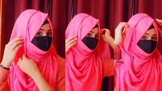 easy full coverage hijab tutorial with borkha,hijab with borkha long coverage, hijab new, hijab 2024