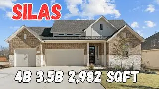 Silas Floor Plan By Chesmar Homes | Blackhawk Pflugerville | 4B 3.5B 2,982 Sqft