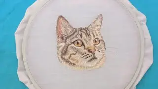 DIY Pet Portrait Embroidery Tutorial | Cat Hand Embroidery Tutorial Part 1