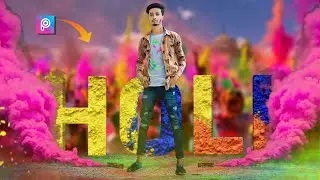 Holi special photo editing 2023 | Happy Holi photo editing PicsArt | Holi photo editing|MRS Pictures