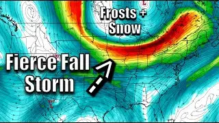A Fierce Fall Storm Is Unfolding ~ Powerful Cold Front, Severe Weather,   Snow, and Very Cold Air
