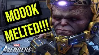 Marvel's Avengers - AIM Cloning Labs MODOK Boss Fight (Melted MODOK)