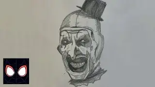 How to Draw Art the Clown | Terrifier