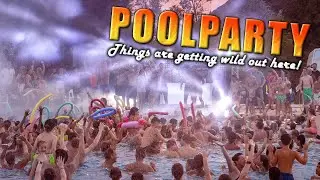 Camping Castell Montgri's Summer Pool Party with @puresummerontour.