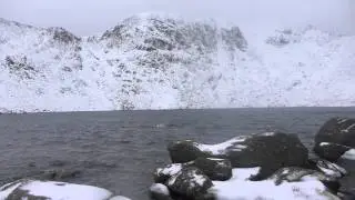 Wild Winter Swimming in Red Tarn, Helvellyn, Lake District