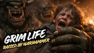 The Grim Life Of A Human Raised By Orks In Warhammer 40k.