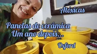 *PANELAS DE CERÂMICA OXFORD (Avaliação ) UM ANO DEPOIS... #resenha #panelasdeceramicaoxford #rumoa2k