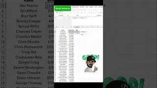 calculate age from date of birth in excel | datedif formula #viral #excel #shorts #exceltips